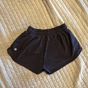 Lululemon Black Athletic Shorts Moisture-Wicking Elastic Waistband